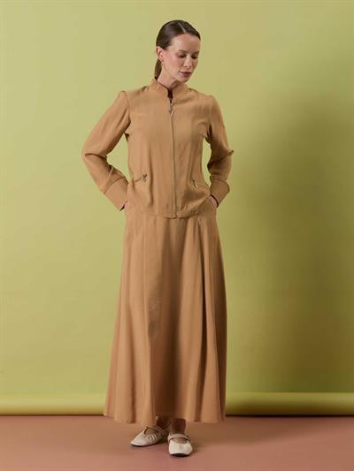 A41435 Aguaje Nakış Detaylı Takım / CAMEL
