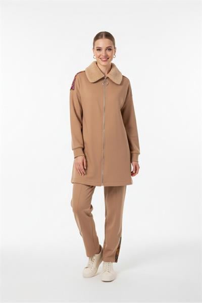 A419355 Aguaje Jakar Garnili Pantolonlu Takım / CAMEL