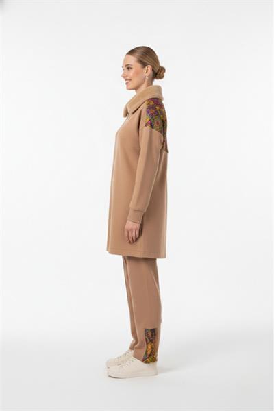 A419355 Aguaje Jakar Garnili Pantolonlu Takım / CAMEL