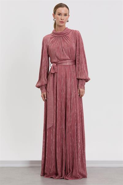 A500444 Aguaje Simli Elbise / GÜL KURUSU