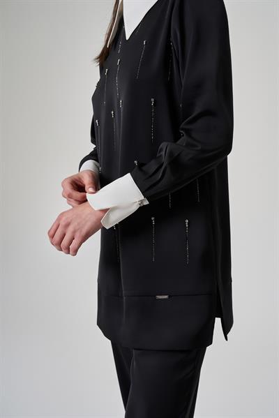 A70385 Aguaje Taş Detaylı İkili Takım / SİYAH