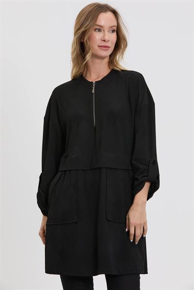 M10024 Melidia Allerli Tunik / SİYAH