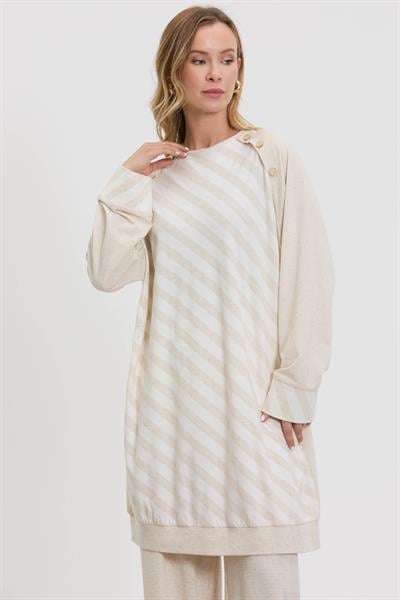 M10044 Melidia Verev Tunik / EKRU