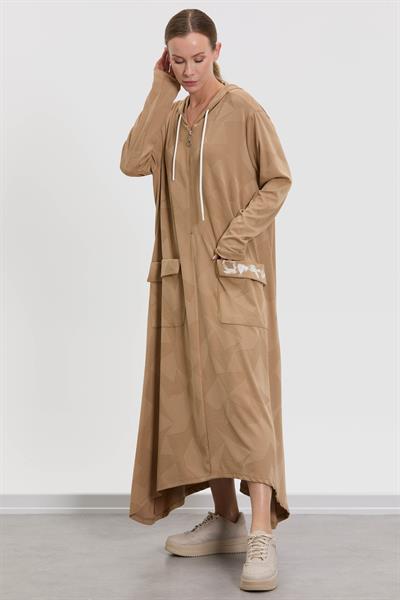 M30014 Melidia Kapşonlu Elbise / CAMEL