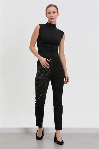 M60264 Melidia Taşlı Havuç Pantolon / SİYAH