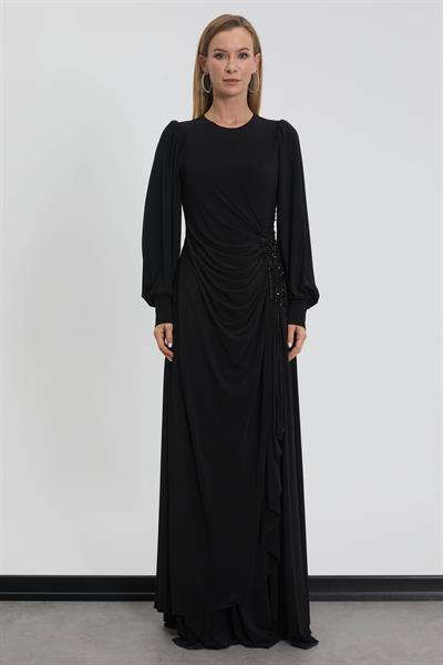M70224 Melidia Abiye Elbise / SİYAH