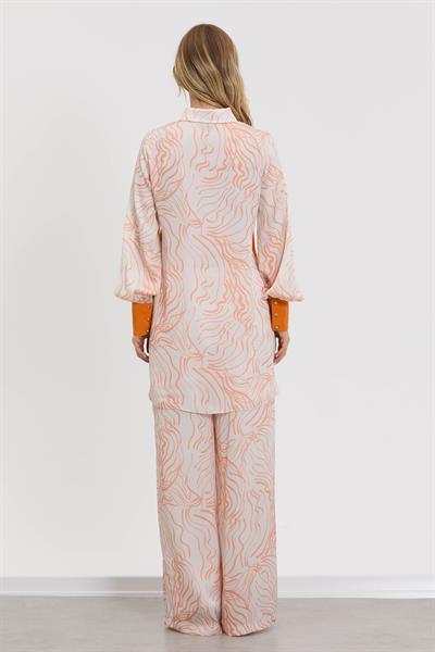 M70924 Melidia Tunik Takım / ORANJ