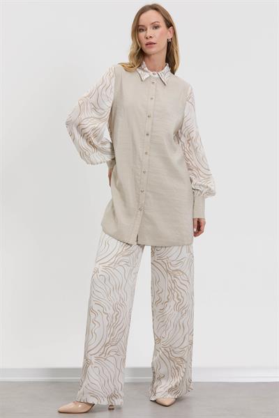 M70924 Melidia Tunik Takım / VİZON
