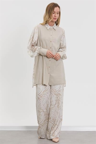 M70924 Melidia Tunik Takım / VİZON