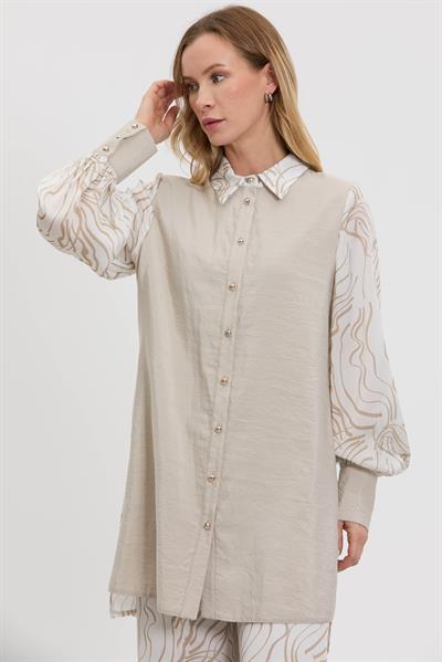 M70924 Melidia Tunik Takım / VİZON