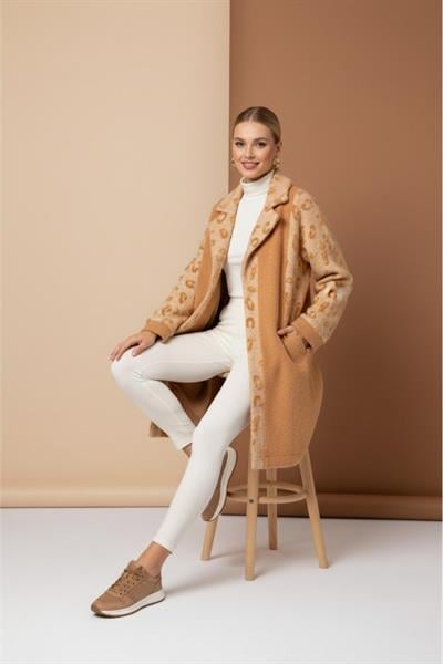 NC4076 Newcarmen Düğmeli Cepli Hırka / CAMEL