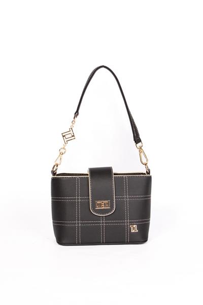 T4926 Tuğba Kadın Çapraz Çanta / SİYAH