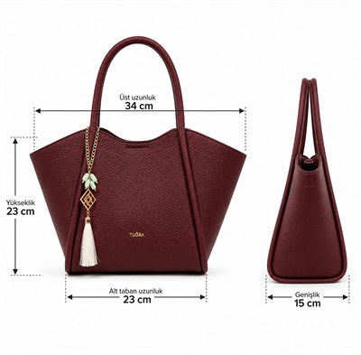 T4953 Tuğba Kadın Çapraz Çantası / BORDO