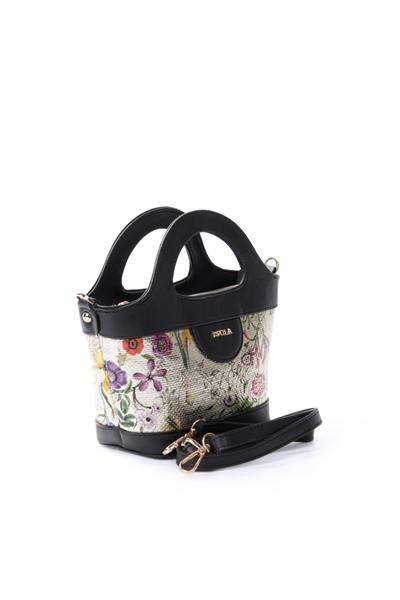 T4969 Tuğba Kadın Çapraz Çanta / SİYAH-ALTIN