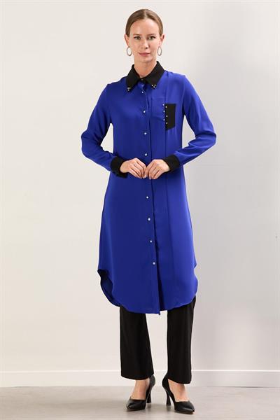 X10285 Aguaje Tunik / SAKS MAVİ