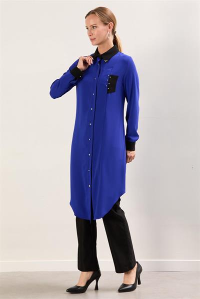 X10285 Aguaje Tunik / SAKS MAVİ
