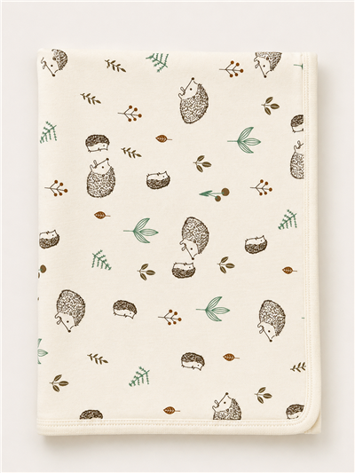 Baby Cosy Kirpi Desen Battaniye Bej