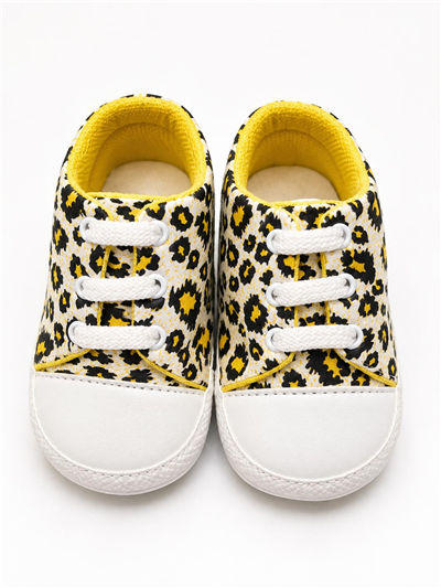 Bebiccino Ayakkabı Sarı Leopar