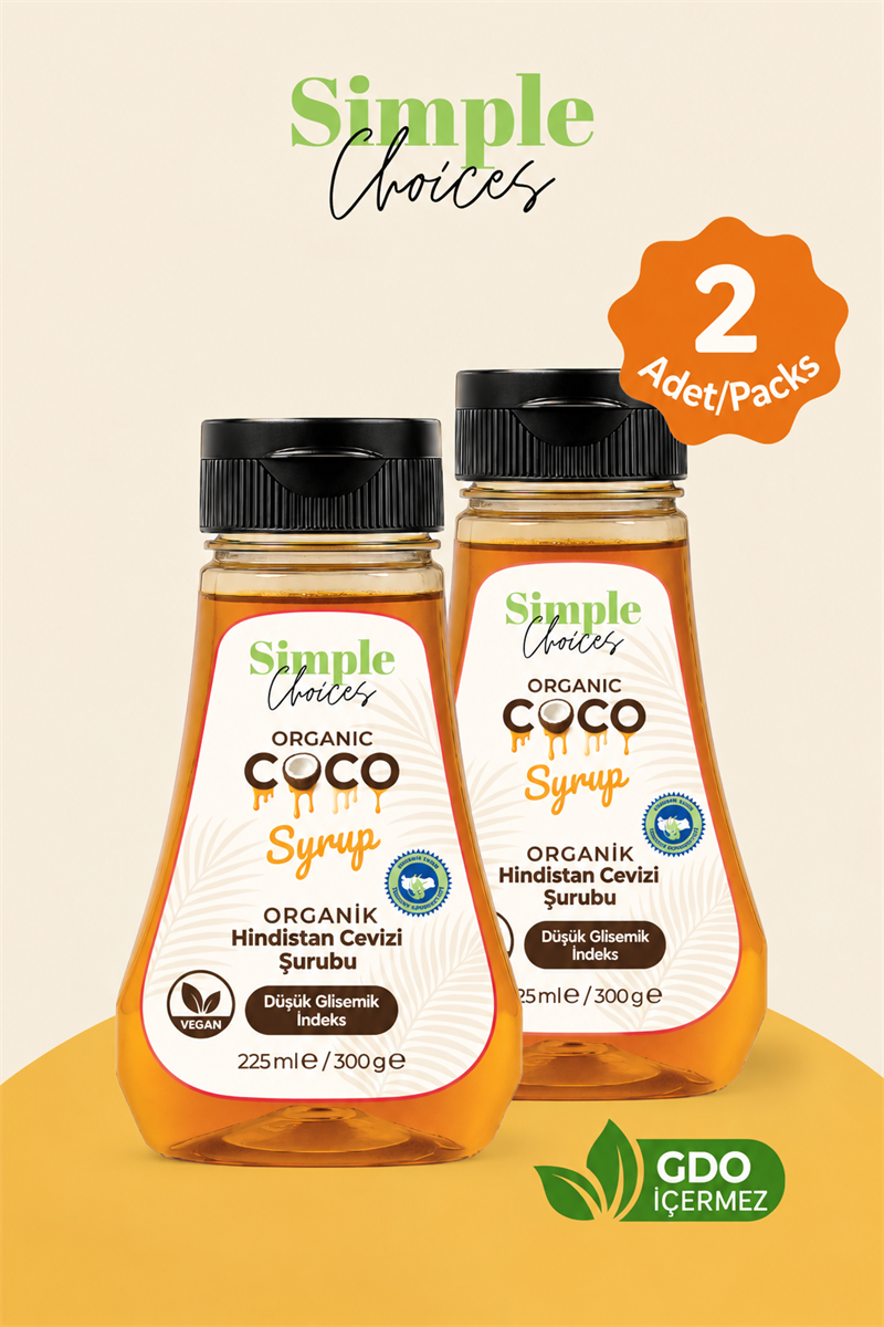 Simple Choices Organik Hindistan Cevizi Nektarı 225 ml - 2li 