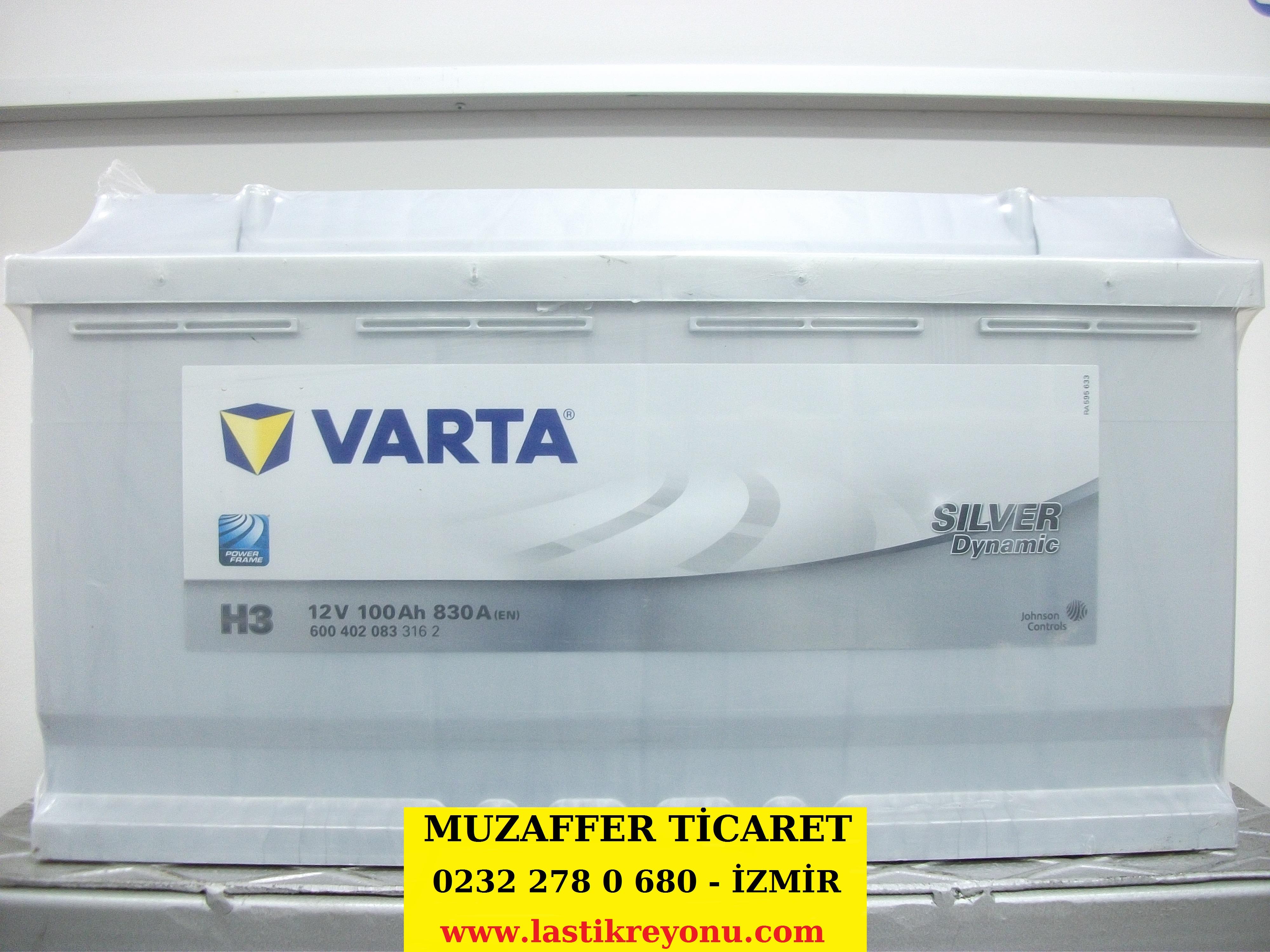 12V 100AH VARTA H3