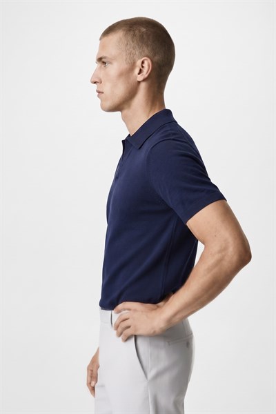 Polo Yaka Rayon Triko Kazak Lacivert