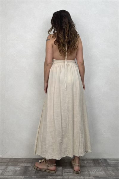 Blanca Babil Premium Elbise - Bej