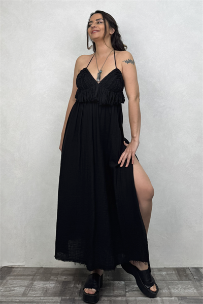 Blanca Babil Premium Elbise - Siyah