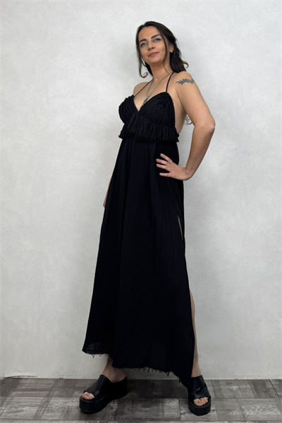 Blanca Babil Premium Elbise - Siyah