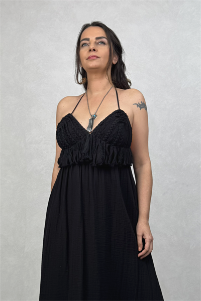 Blanca Babil Premium Elbise - Siyah