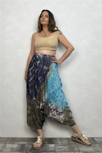 Batik Salaş Şalvar - Turkuaz