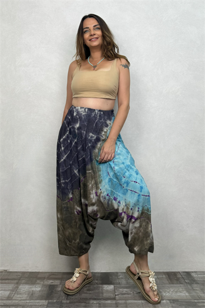 Batik Salaş Şalvar - Turkuaz
