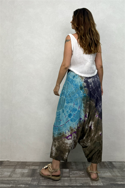 Batik Salaş Şalvar - Turkuaz
