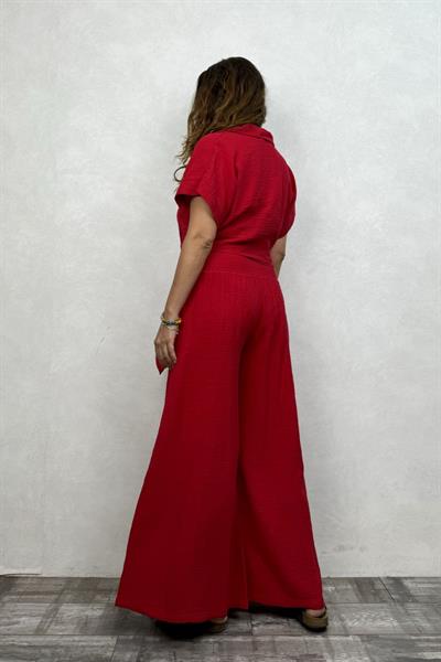 Bendis Müslin Pantolon Barbados Cherry -Vişne