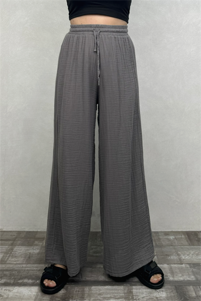 Benedit Müslin Pantolon Dark Grey - Antrasit