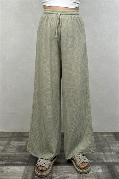 Benedit Müslin Pantolon Sea Green - Su Yeşili