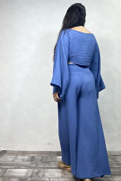 Bia Müslin Bluz Moonlight- Mavi