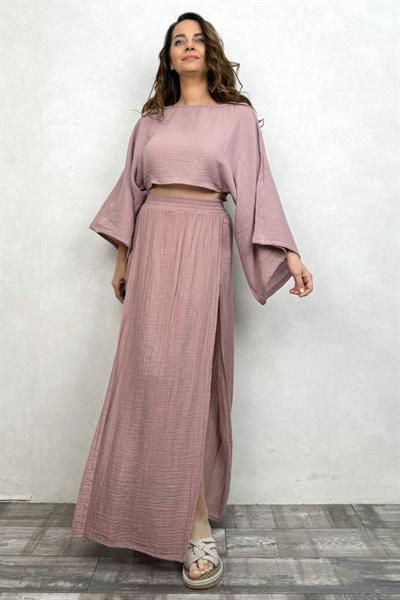 Bia Müslin Bluz Wood Rose - Yaban Gülü