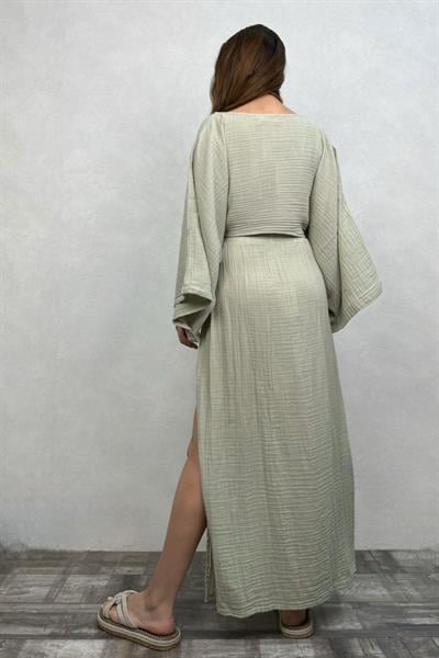 Bia Müslin Etek Sea Green - Su Yeşili