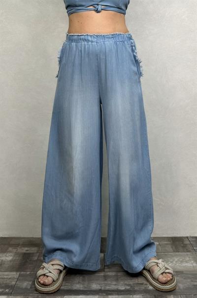 Blanca Tencel Pantolon - Mavi
