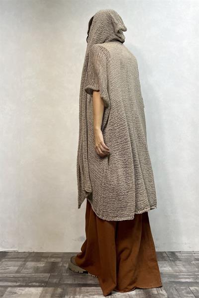 Boho Tasarım Merserize Hırka - Vizon