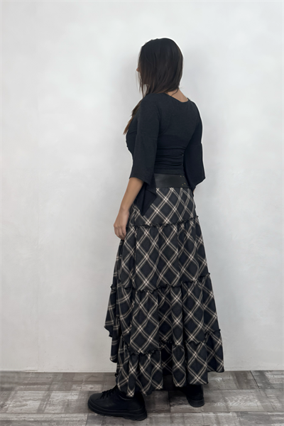 Carmen Ekose Maxi Etek - Antrasit