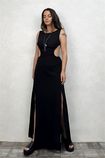 Blanca Diana Premium Elbise - Siyah