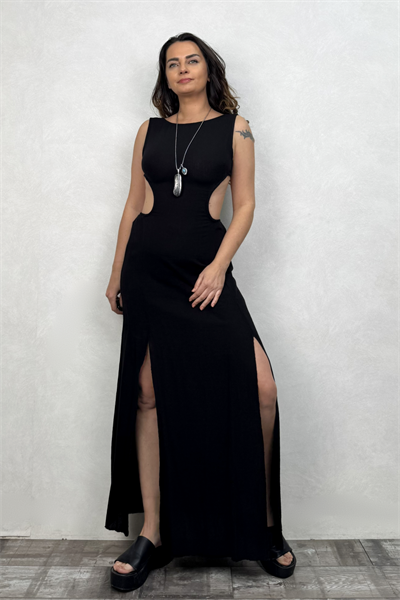 Blanca Diana Premium Elbise - Siyah