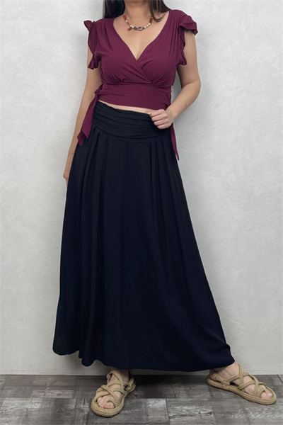 Drape Bel Bohem Etek - Siyah