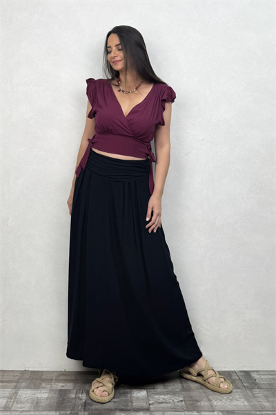 Drape Bel Bohem Etek - Siyah