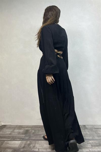 Due Müslin Bolero - Siyah