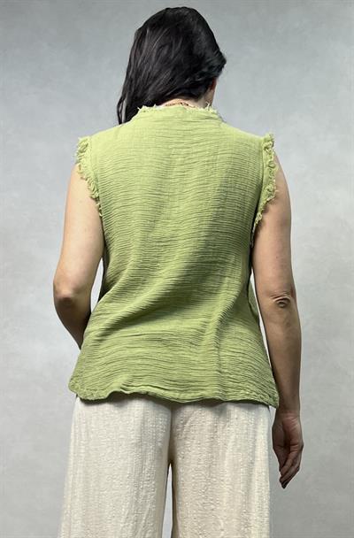 Elina Bluz Sage Green - Yeşil