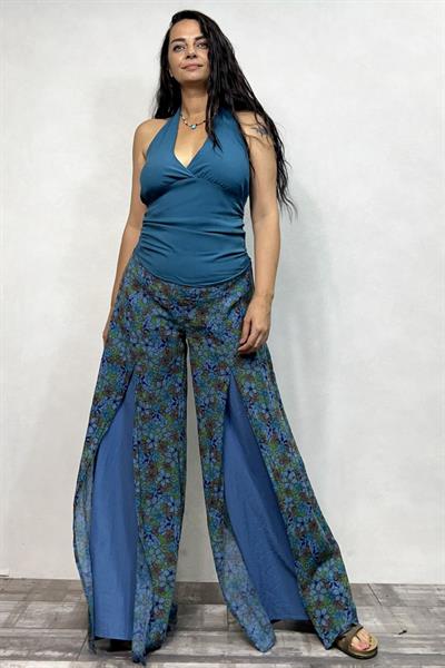 Flow Pantolon - İndigo Mavi