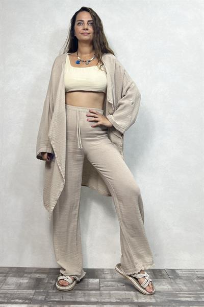 Freya Kaftan Beige - Bej