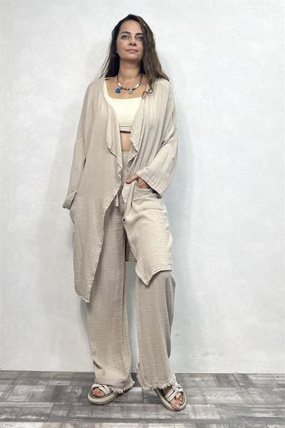 Freya Kaftan Beige - Bej